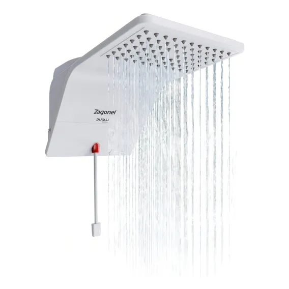 Chuveiro Zagonel Ducali Eletr么nico Branco Regulagem 220v 7500w Foto 1