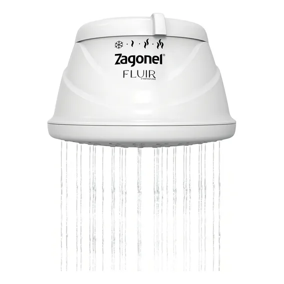 Chuveiro Zagonel Fluir 127V Branco 5500W De Plástico 4 Temperaturas Foto 1