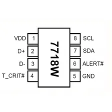 Ci 7718w Nuvoton Thermal Sensor Msop-8 Nct7718w Foto mini  3