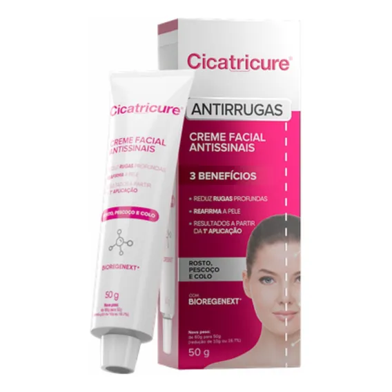 Cicatricure Creme Antissinais Reduz Rugas Profundas 50g Foto 1