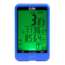 Ciclo Computador Bike Sem Fio Wirelles Velocimetro Led Touch Foto mini 1