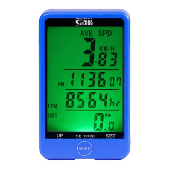Ciclo Computador Bike Sem Fio Wirelles Velocimetro Led Touch Foto 1