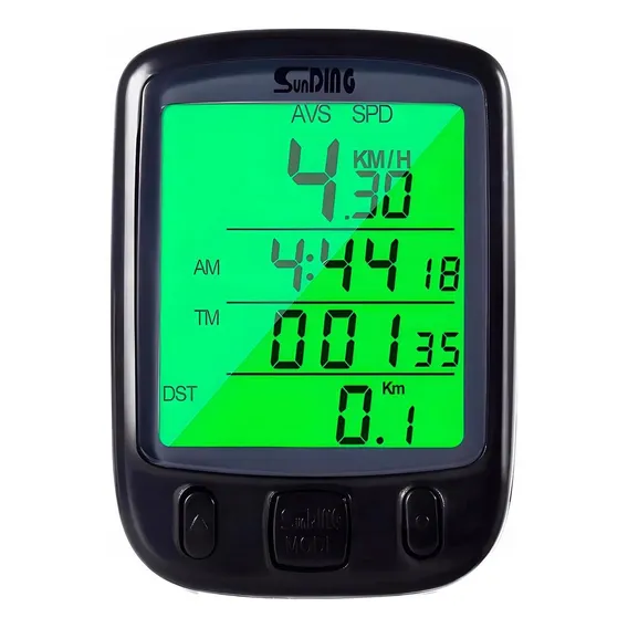 Ciclocomputador De Bicicleta Display Claro E Luz Noturna Led Foto 1