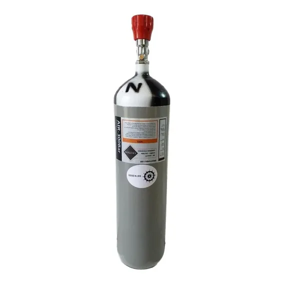 Cilindro De Aço Scba 6l 300bar Com Válvula - Imediato Foto 1