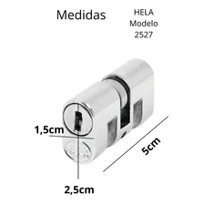 Cilindro Fechadura Monobloco Miolo C/2 Chaves Hela Foto mini 2