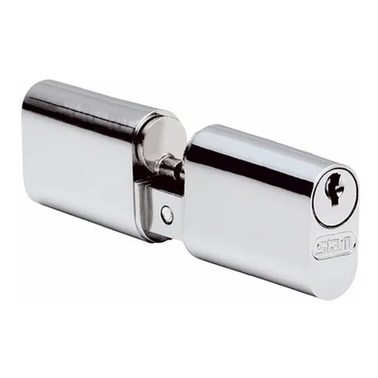 Cilindro Fechadura Stam Aluminio 603 901 90mm Buzios Cromado Foto 1