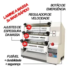 Cilindro Laminador De Massa Elétrico Bivolt 6 Rolos Tao Foto mini 3