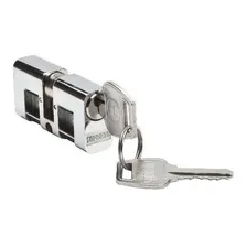 Cilindro Miolo 53mm Tambor Fechadura Soprano Cromado 2chaves Foto mini 1