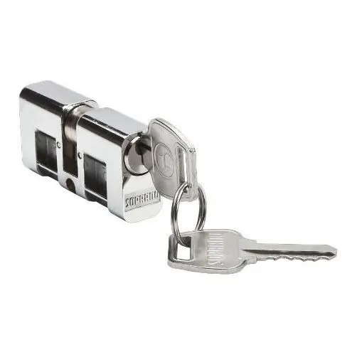 Cilindro Miolo 53mm Tambor Fechadura Soprano Cromado 2chaves Foto 1