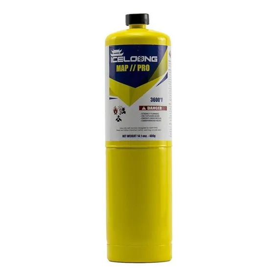Cilindro Refil Para Maçarico Gás Mapp Pro 400g Iceloong Foto 1