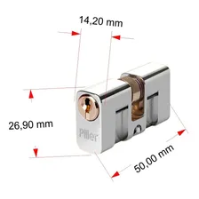 Cilindro Reposição Fechaduras Pado 725 - Piller (miolo Foto mini  3