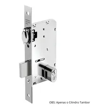 Cilindro Tambor Miolo Fechadura 3f 90mm Reposição Cromado Cor Prateado Foto mini 4