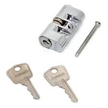 Cilindro Tambor Miolo Para Fechadura Haga Monobloco Antigo Cor Cromado Foto mini 3