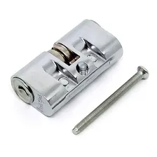 Cilindro Tambor Miolo Para Fechadura Haga Monobloco Antigo Cor Cromado Foto mini 4