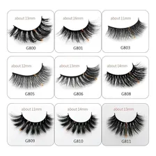 Cílios Postiço Volumoso Mink 3d10 Pares Efeito Natural +brin Foto mini  2