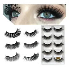 Cílios Postiço Volumoso Mink 3d10 Pares Efeito Natural +brin Foto  mini 1