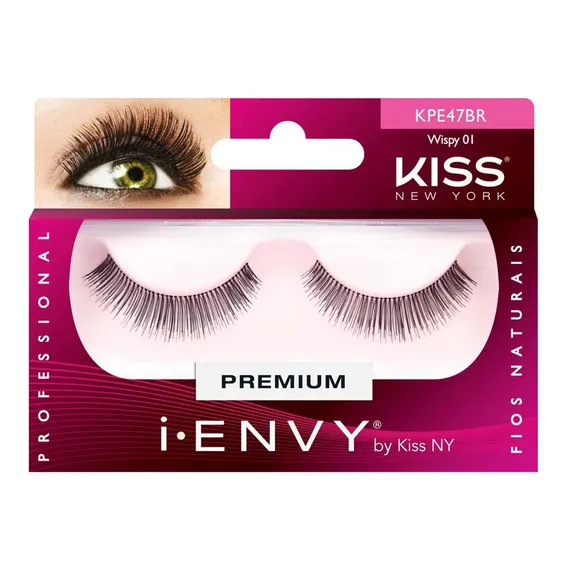 Cílios Postiços First Kiss - I-envy Wispy 01 - Pack Unitário Foto 1