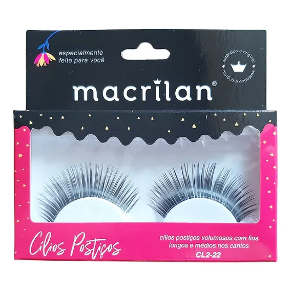 Cilios Postiços Macrilan 20 Pares Fios Longos Atacado Foto 1
