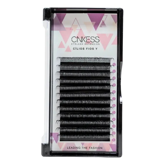 Cílios Y Cnk Lash Volume Brasileiro Fios Preto Cor 0.07 Cc / 10mm Foto 1