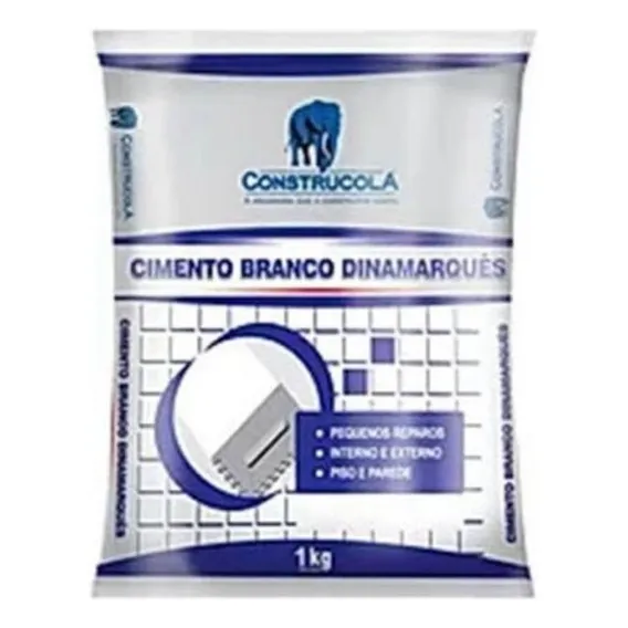 Cimento Branco 1kg Linhal Foto 1