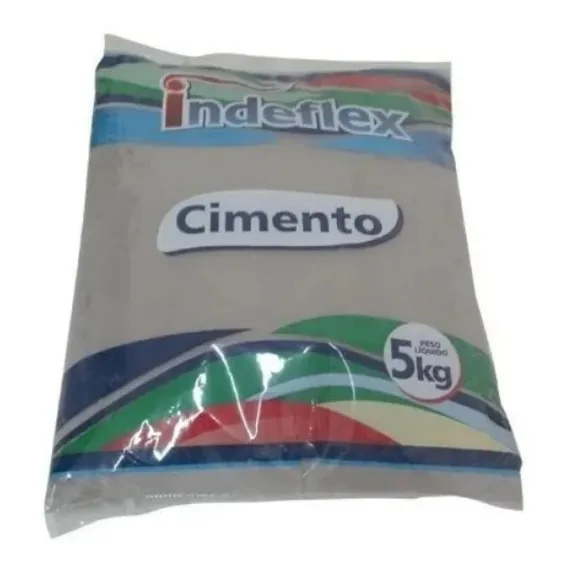 Cimento Cinza Comum Pacote Com 5kg Indeflex Foto 1