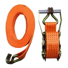 Cinta C/ Catraca P/ Amarração De Carga Polti 3 Ton 5 M Cor Laranja Foto  mini 1