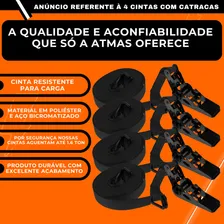 Cinta Catraca 800 Kg Catraquinha Para Amarração Pickup E Caminhão Moto E Quadriciclo Jet Sky Foto mini 2