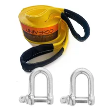 Cinta Fita Para Reboque 10 Ton X 6 Mts Com Duas Manilhas 5/8 Cor Amarelo Foto  mini 1