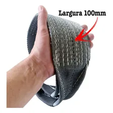 Cinta Fita Reboque Arraste Resgate Off Road 10 Ton X 6 Mts Cor Cinza Foto mini 4