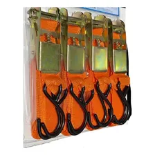 Cinta Para Carga Catraca Kit 4 Pçs Profissional 25mm X 4,5m Foto mini 4
