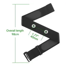 Cinta para monitor cardíaco Snsimports Garmin Polar Wahoo cor preta Foto mini 4