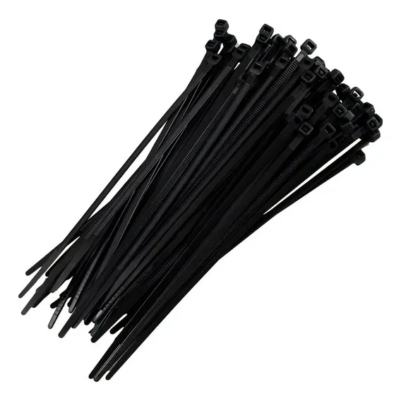 Cinta Plástica Abraçadeira Nylon Enforca Gato 2,5x200mm 100u Cor Preto Foto 1