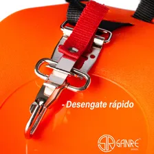 Cinto Colete Duplo Reforçado Para Roçadeira - Sanre Brasil Cor Laranja Foto mini 3