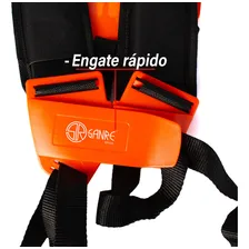 Cinto Colete Duplo Reforçado Para Roçadeira - Sanre Brasil Cor Laranja Foto mini 4