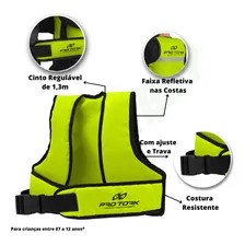 Cinto Colete Segurança Infantil Moto Carregar Crianças Cor Amarelo Foto mini  2