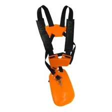 Cinto Duplo Para Roçadeiras Profissional Stihl Husqvarna Etc Cor Laranja Foto  mini 1