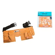 Cinto Em Couro Para Ferramentas Com 11 Bolsos 9ft Eda Foto mini 1