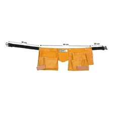Cinto Em Couro Para Ferramentas Com 11 Bolsos 9ft Eda Foto mini 2