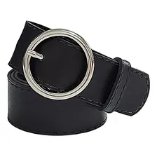Cinto Fivela Redonda 3,5cm Atacado 10 Unidades Cor Preto Tamanho Kit 4 - G Foto mini 1