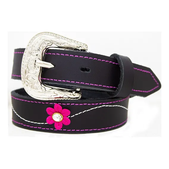 Cinto Infantil Feminino Country Cowgirl + Fivela Tradicional Cor Rosa Tamanho 70 Foto 1