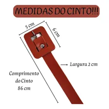 Cinto Infantil Feminino Criança Meninas Couro Varias Cores Cor Laranja Foto mini 2