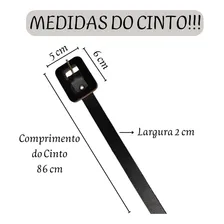 Cinto Infantil Feminino Criança Meninas Couro Varias Cores Cor Preto Foto mini 2