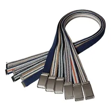 Cinto Infantil Fivela Americana Prateado - Kit 5 Cores Cor Variado Tamanho 1,05 Cm Foto  mini 1