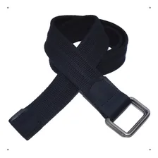 Cinto Lona Premium Masculino Couro LegĂtimo Argolas 4cm L48a Cor Preto Tamanho Calça 48 (comprimento 130cm) Foto mini 1