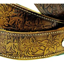 Cinto Masculino Country Cowboy Couro Entalhe Especial Cor Palha Desenho Do Tecido Cavalo Tamanho 85 Foto mini 4