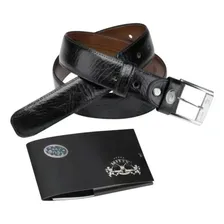 Cinto Masculino Mitty Em Couro 100% Legítimo - S4 Foto mini 1