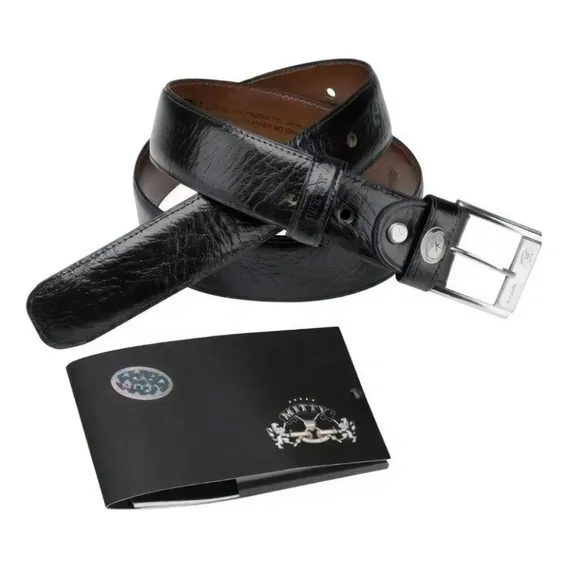 Cinto Masculino Mitty Em Couro 100% Legítimo - S4 Foto 1