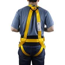 Cinto Seg. Paraquedista 3 Argolas + Talabarte Tubular Y 90cm Cor Amarelo Tamanho Único Foto mini 4