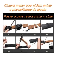 Cintos Masculin Feminina Jeep Couro Legitimo 125cm Foto mini 2