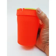 Cinzeiro Copo Laranja Brilha No Escuro Higiênico Anti Chama Foto mini  3